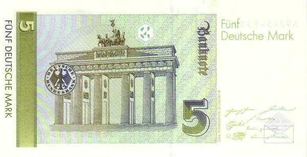 GermanyRepublicPick371991DeutscheMark122x62B