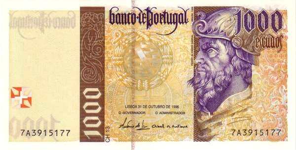 PortugalPick188a1996.4.181000EscudosA